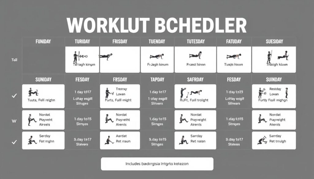 Jadwal latihan harian tanpa alat yang terstruktur