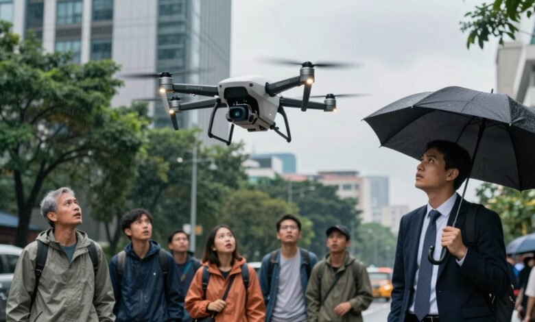 Drone delivery Gojek