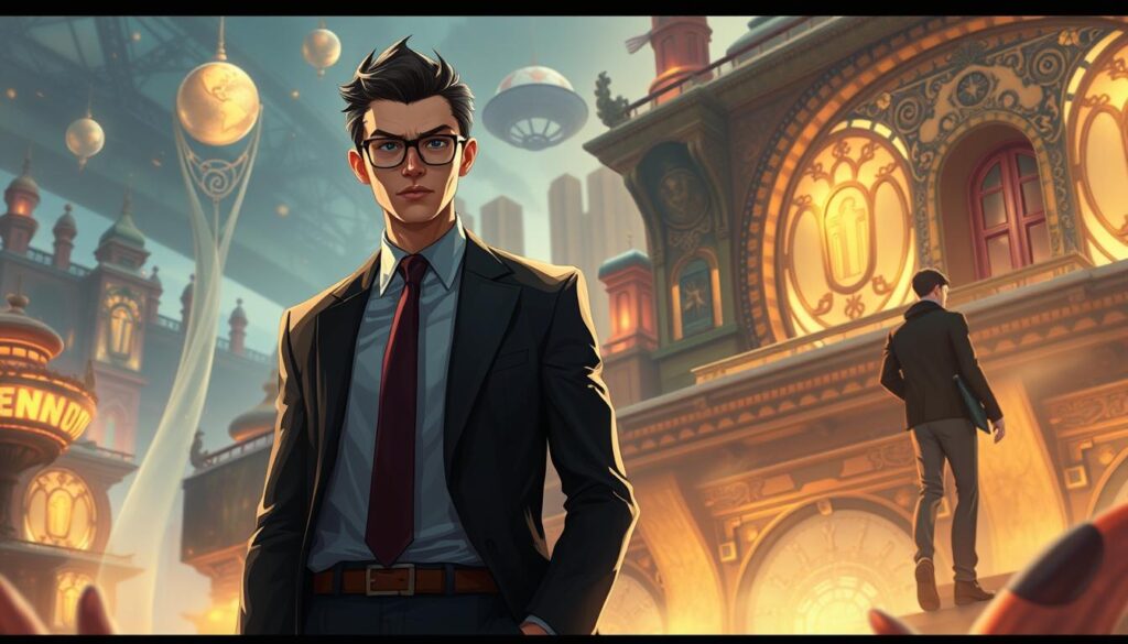 Gambar konsep Eternal Strands dengan karakter utama dan lingkungan sekitar Gambar konsep Eternal Strands dengan karakter utama dan lingkungan sekitar